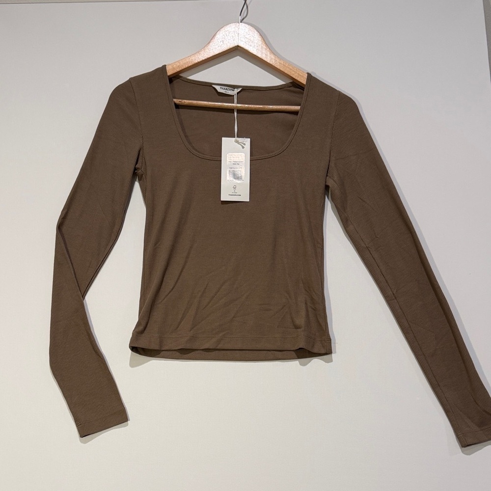 Thakoon Women's Brown Long Sleeve Top